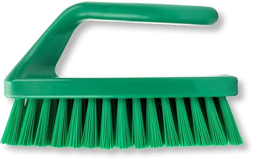 SPARTA Scrub Brush with Iron Shaped Handle and Stiff Bristles, Heavy Duty by SPARTA