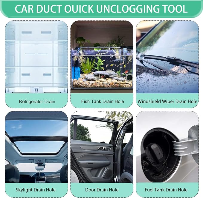 Auto Sunroof Drain Cleaning Tool, 120 Inch Long Flexible Tube Cleaning Brush - Image 5