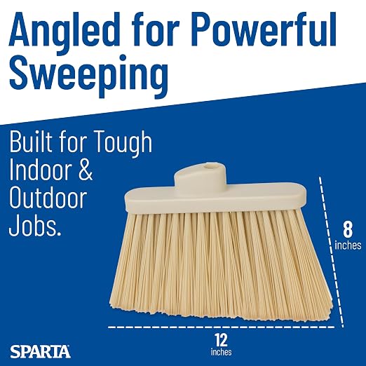 SPARTA Plastic Broom Head, Un-Flagged - Image 5