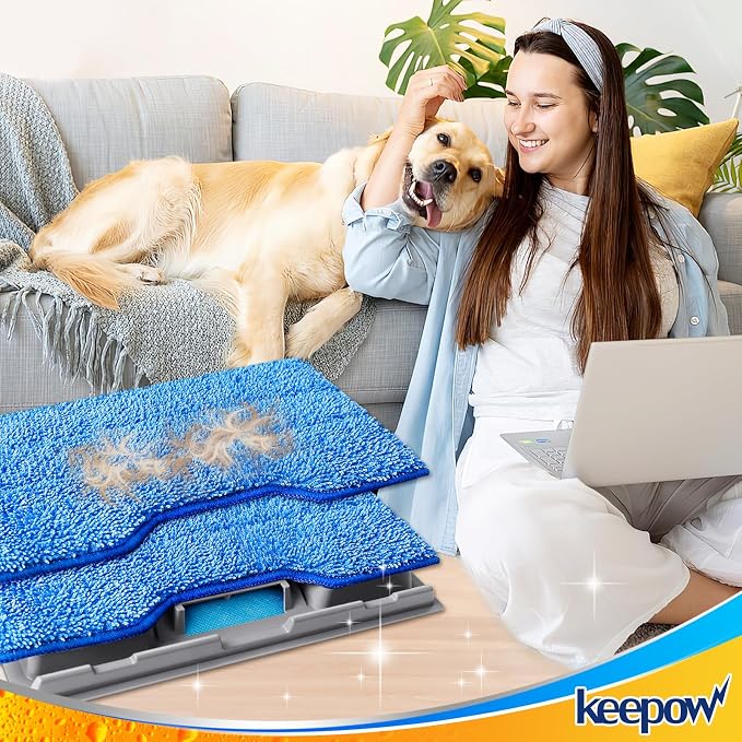 KEEPOW Reusable Mop Pads Refills, Replacement Pads Compatible - Image 7