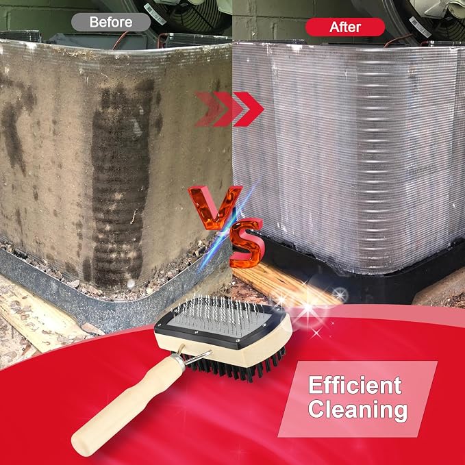 Coil Cleaner Brush for AC, Double Sided Air Conditioner Coil Cleaning Brush for - Image 2