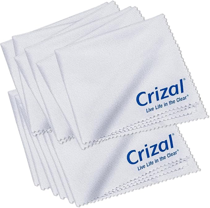 Crizall Eyeglass Cleaning Cloths – 12 Pack Premium Microfiber – Safest Cloth by Unknown