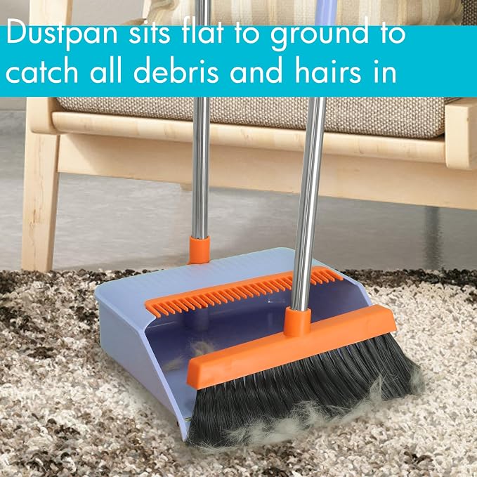 PHYEX 2-Pack Broom and Dustpan Set - Image 4