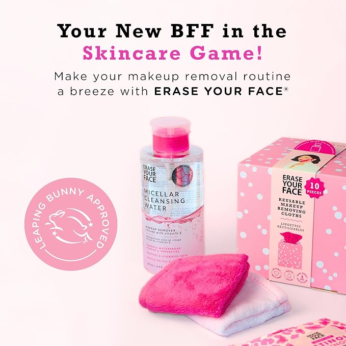 ERASE YOUR FACE Infusions Reusable Makeup Remover Cloths - Image 7