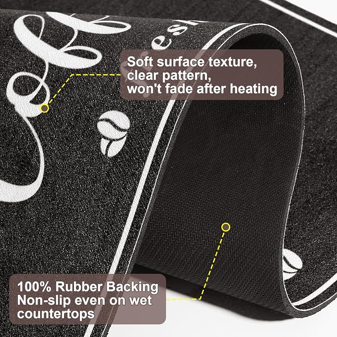 Absorbent Coffee Mat, Fashion Dish Drying Mat - Image 7