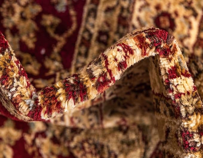 Unique Loom Voyage Collection Traditional Oriental Classic Intricate Design Area Rug (10' 6 x 16' 5 Rectangular, Red/Gold)