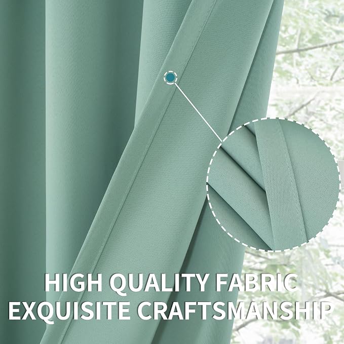 BGment Light Sage Blackout Curtains 84 Inches Long - Image 6