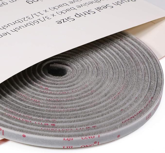 TORRAMI Felt Pile Weather Stripping 11/32 inch x 3/16 inch x 16 ft, Sliding - Image 5