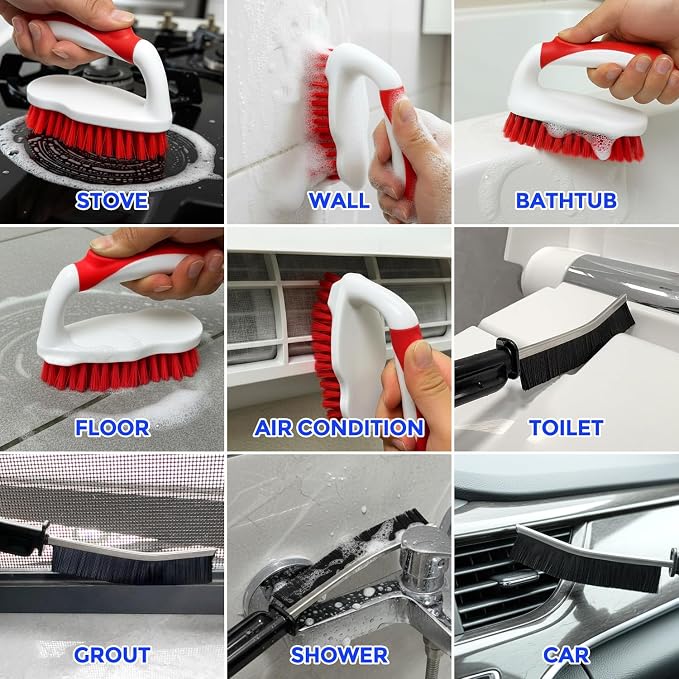 Scrub Brush - 6 Pack, Scrub Brushes - Image 4