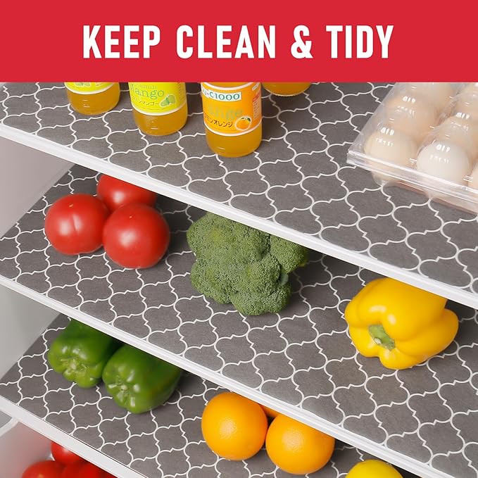 Cooyes Fridge Liners for Refrigerator, Drawer & Shelf Liners for Kitchen - Image 2
