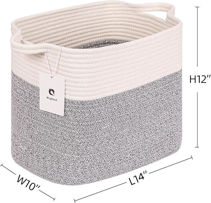 Medium and Large Woven Basket//With Handle, Used - Image 3
