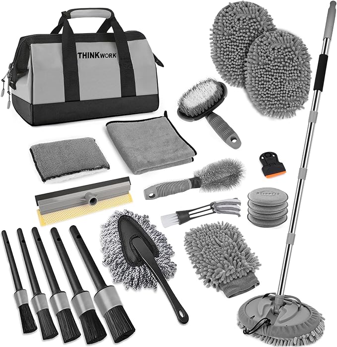 THINKWORK Car Wash Kit, Car Washing Brush by THINKWORK