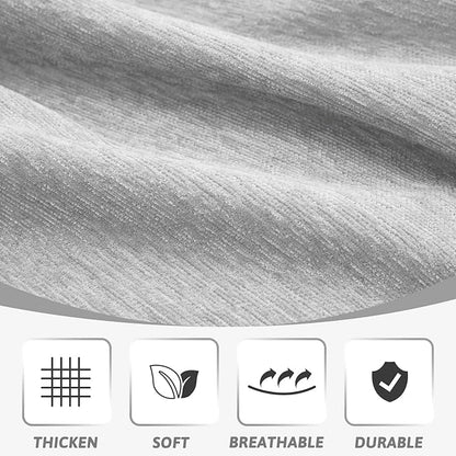 MEETSKY Couch Cover Small Sofa Covers Sofa Throw Cover for Couches Slipcover Reclining Sofa Washable Soft Chenille Blend Modern Decor Couch Protector for Living Room, 71" x 102", Light Grey