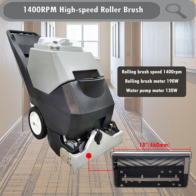 INTSUPERMAI Commercial Carpet Cleaning Machine Carpet Extractor Cleaner 3-in-1 - Image 7