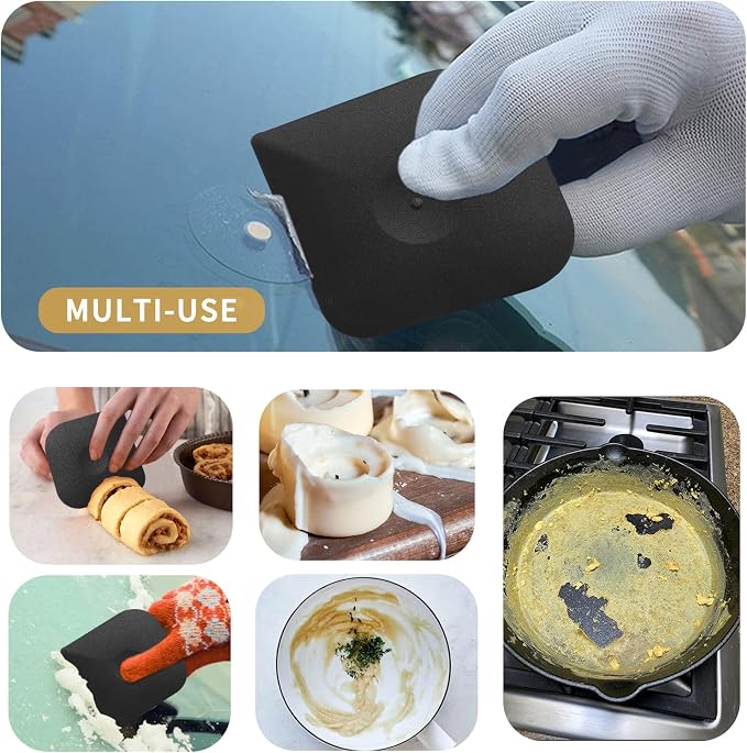 Plastic Pan Dish Pot Food Kitchen Scraper Tool Set, Kitchen Scraper Non-Scratch - Image 6