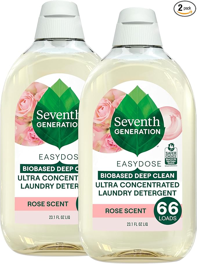 Seventh Generation EasyDose Laundry Detergent Ultra Concentrated Rose Washing by SeventhGeneration
