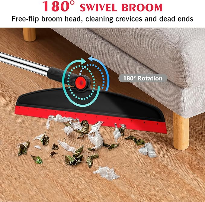 Multifunction Magic Broom, 54 Inch Adjustable Long Handle Silicone Floor - Image 4