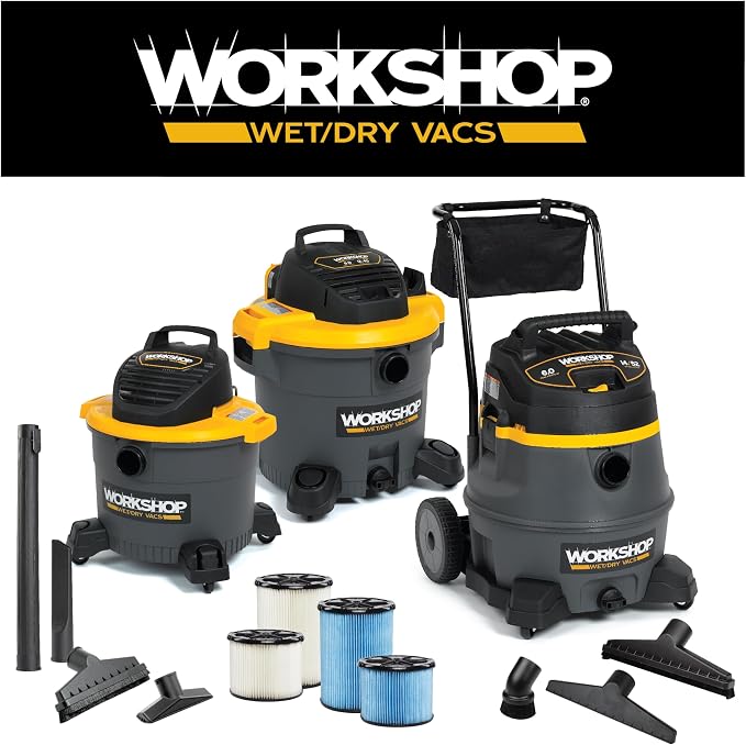 WORKSHOP Wet/Dry Vacs Shop Vacuum Accessories WS12501A Dusting Brush Attachment - Image 8