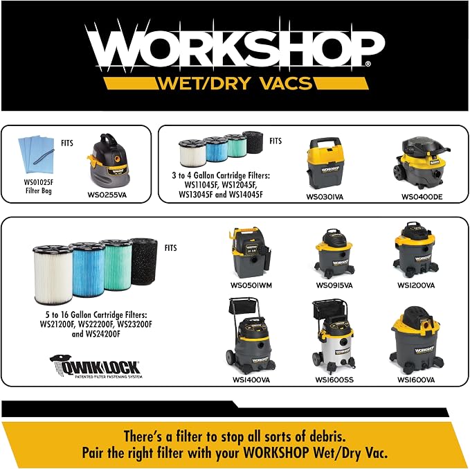 WORKSHOP Wet/Dry Vacs Shop Vacuum Accessories WS12501A Dusting Brush Attachment - Image 6