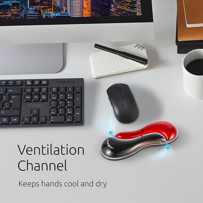 Kensington Slim Duo Gel Mouse Wrist Rest Support Cushion - Image 4