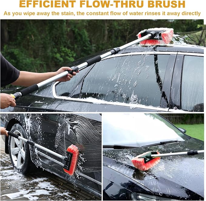 Car Wash Brush with Long Handle - Image 2