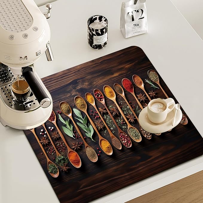 Kitchen Spices Dish Drying Mat - Image 2