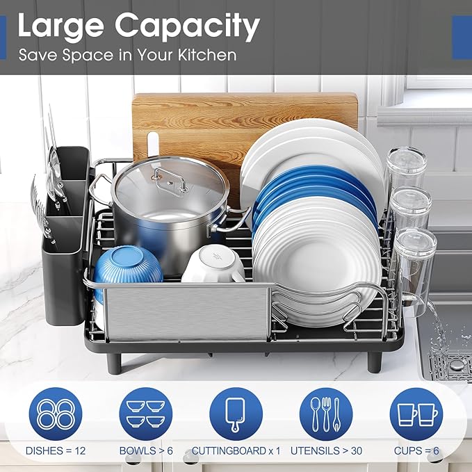 Stainless Steel Dish Drying Rack - Image 3