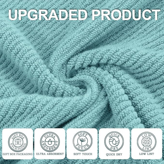 Wash Cloths for Your Face, 6 Pack Large 13"x13" - Image 2