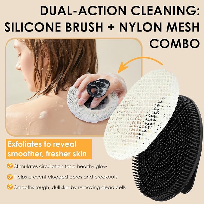 INNERNEED Food-Grade Silicone Body Scrubber Gentle Cleansing Brush - Image 4