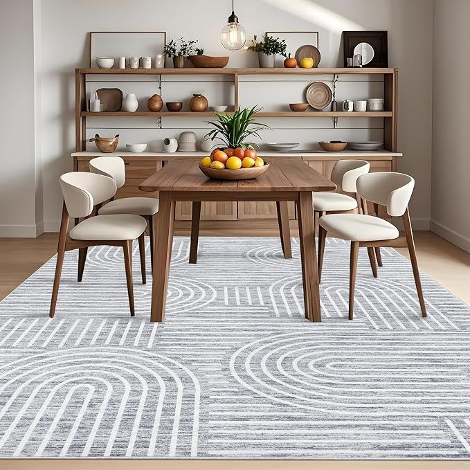 Washable Rug 3x5 Area Rugs for Living Room, Abstract Rug for Bedroom, Soft - Image 3