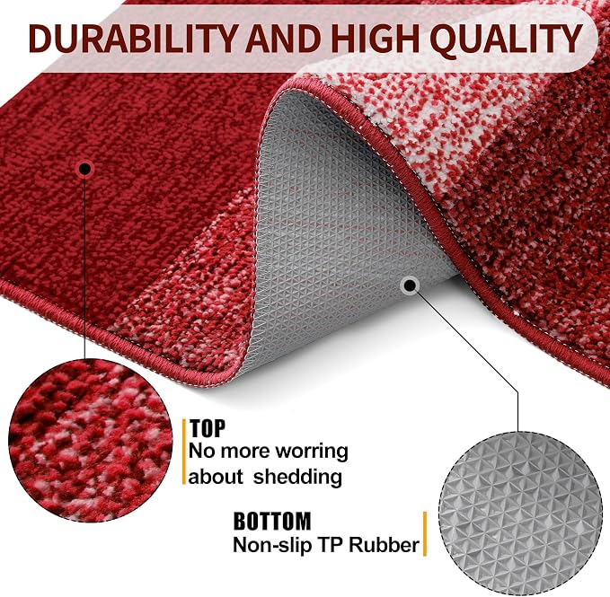 Kitinjoy Indoor Outdoor Door Mat, 36x24 Non-Slip Absorbent Dirt Trapper - Image 3