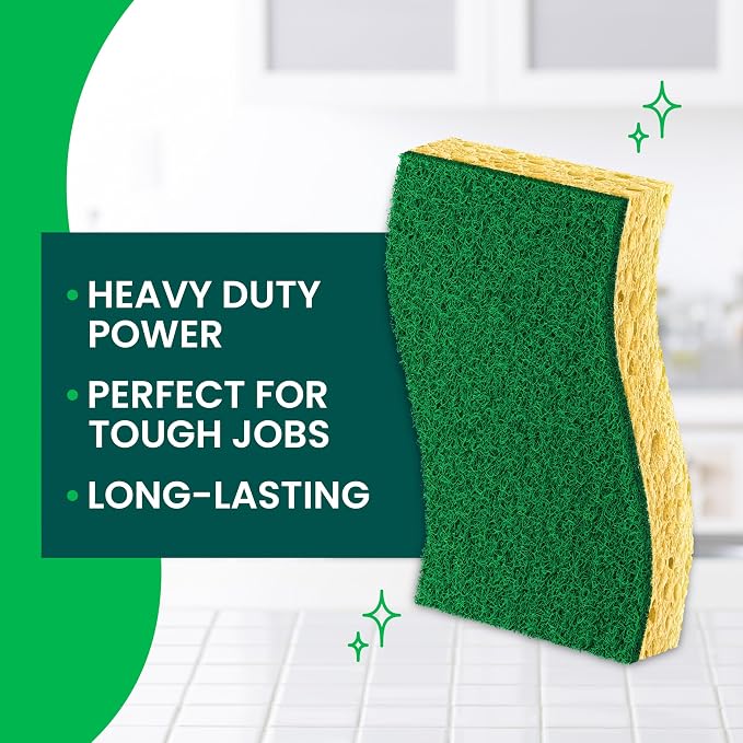 Scotch-Brite Heavy Duty Scrub Sponge, 12 Kitchen Sponges, Designed - Image 3