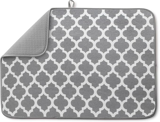 Bellemain XXL Dish Mat 24" x 17" Microfiber Dish Drying Mat, Super absorbent by Bellemain
