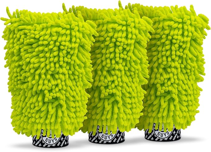 Chemical Guys, Chenille Premium Scratch-Free Microfiber Wash Mitt, Lime Green - Image 8