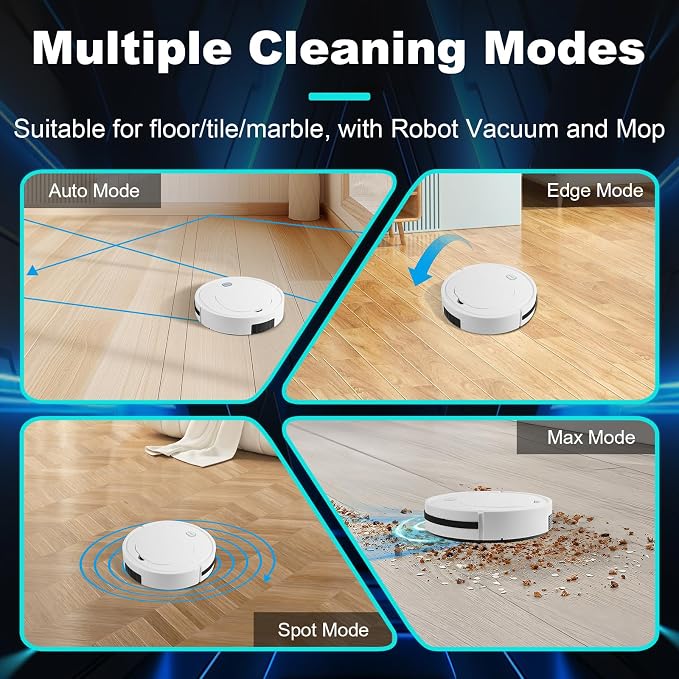 Robot Vacuum with Automatic dust Collection Base, Strong Suction, Robot Vacuum - Image 6