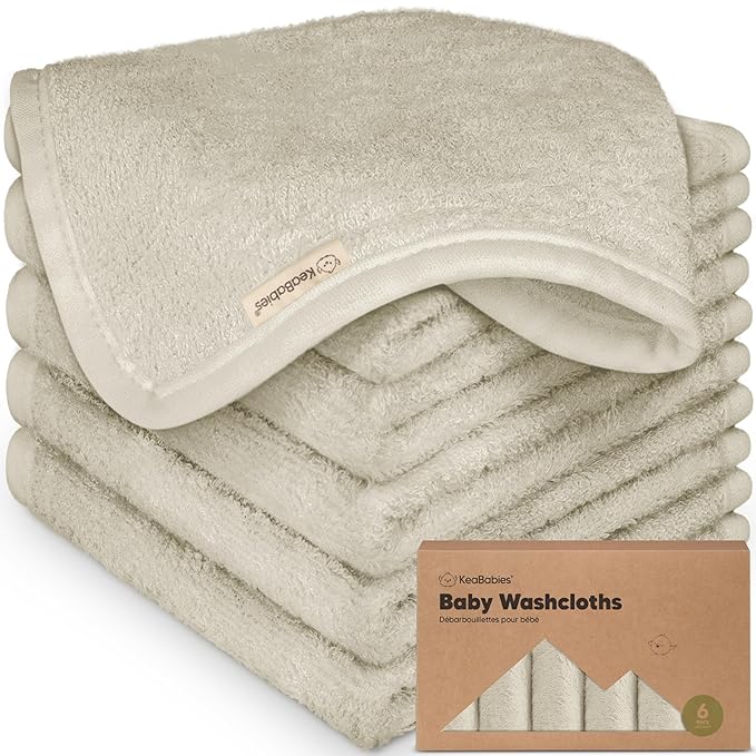 6-Pack Baby Washcloths by KeaBabies