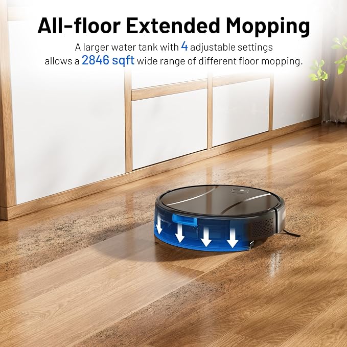 Robot Vacuum and Mop Combo, 4200Pa Powerful Robotic Vacuum Cleaner - Image 5