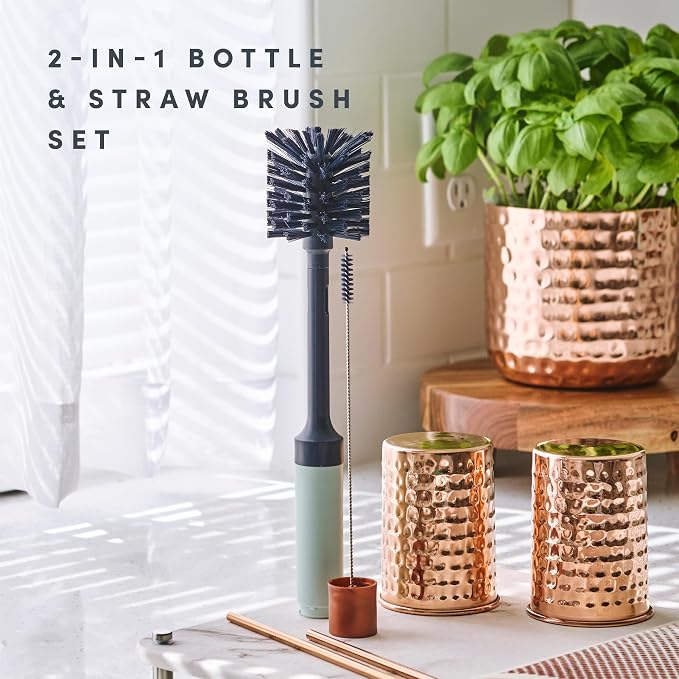 Brite by Scotch-Brite Limited Edition 2-in-1 Straw and Bottle Brush Set - Image 2
