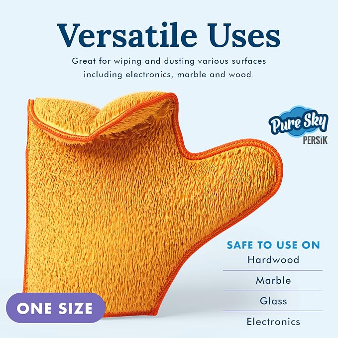 persik Pure-Sky Microfiber Glove Dusting Mitt - Image 5