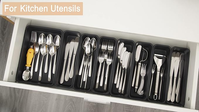 15 PCS Interlocking Desk Drawer Organizer Separator - Image 5