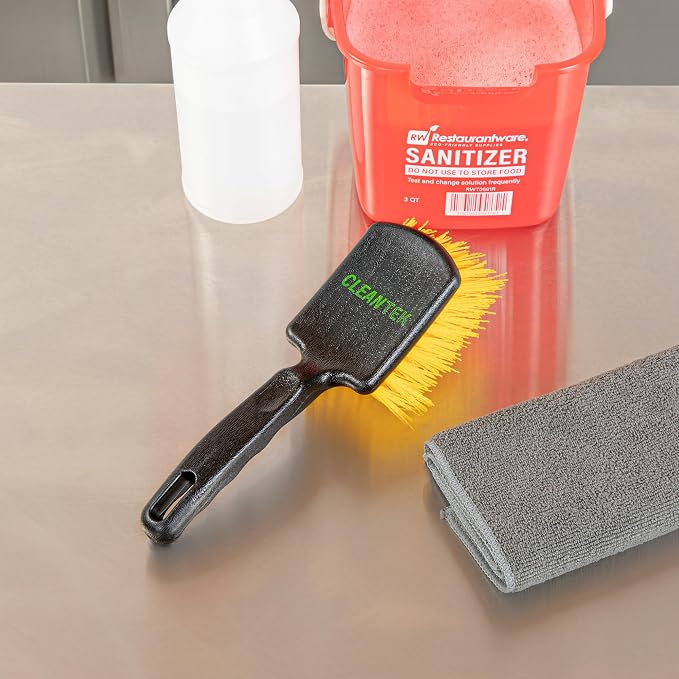 Restaurantware-Clean Tek Professional 10.24 Inch Utility Brush, 1 Heavy-Duty - Image 3