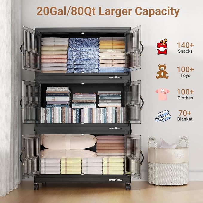 BROVIEW 320Qt Stackable Storage Bins - Image 4