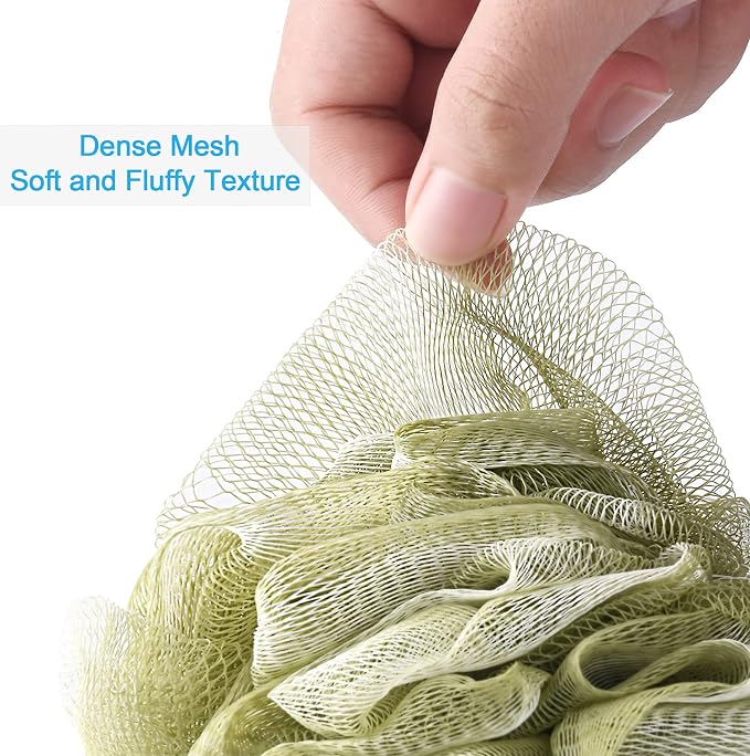 AmazerBath Loofah Sponge 75g/Piece, Exfoliating Bath Sponge Body Scrubber - Image 5