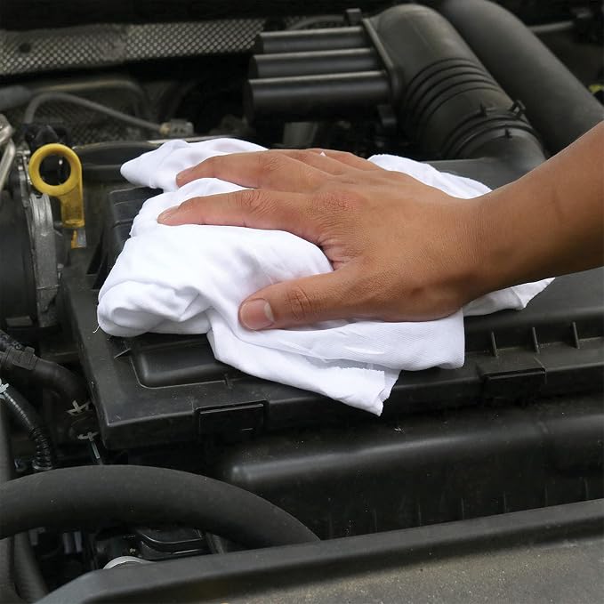Premium White T-Shirt Cleaning Rags – White Cotton Rags - Image 7