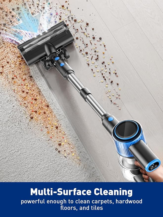 Cordless Vacuum Cleaner, 8 in 1 Powerful Suction Lightweight Vacuum Cleaner - Image 3