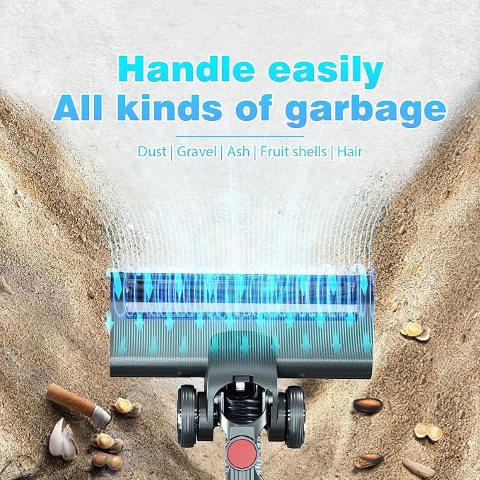 Cordless Vacuum Cleaner, 48Kpa Strong Suction, 50Mins Runtime, Anti-Tangle - Image 5
