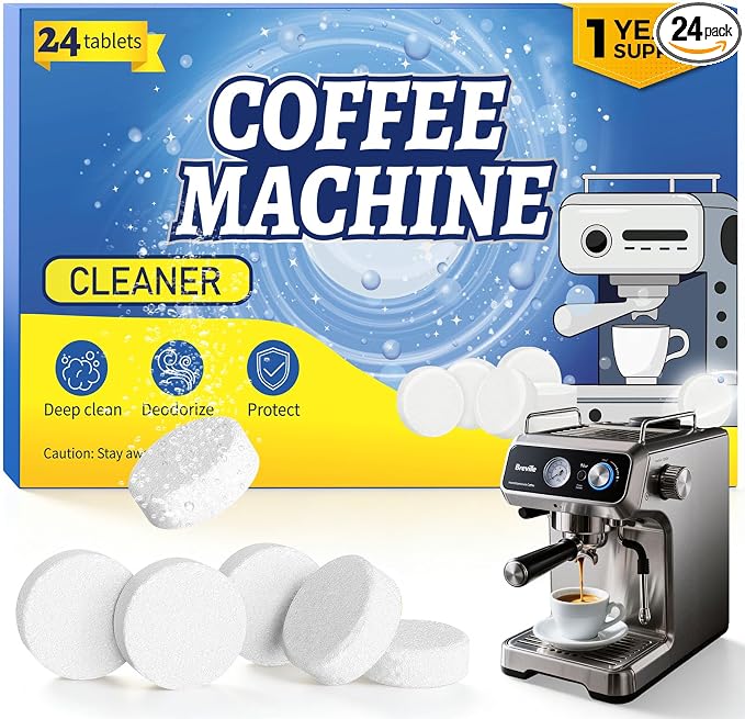 Coffee Pot Cleaner, Coffee Maker Cleaner Descaler Tablets, Compatible by Pakimishownow