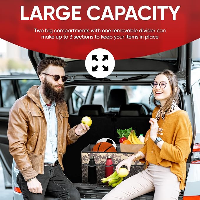 FORTEM Trunk Organizer For SUV Car Trunk Organizer, Foldable Storage, Car - Image 4