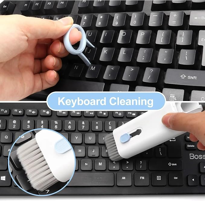 7-in-1 Keyboard Cleaner Earphones Cleaning Pen Keycap Puller Set - Image 4