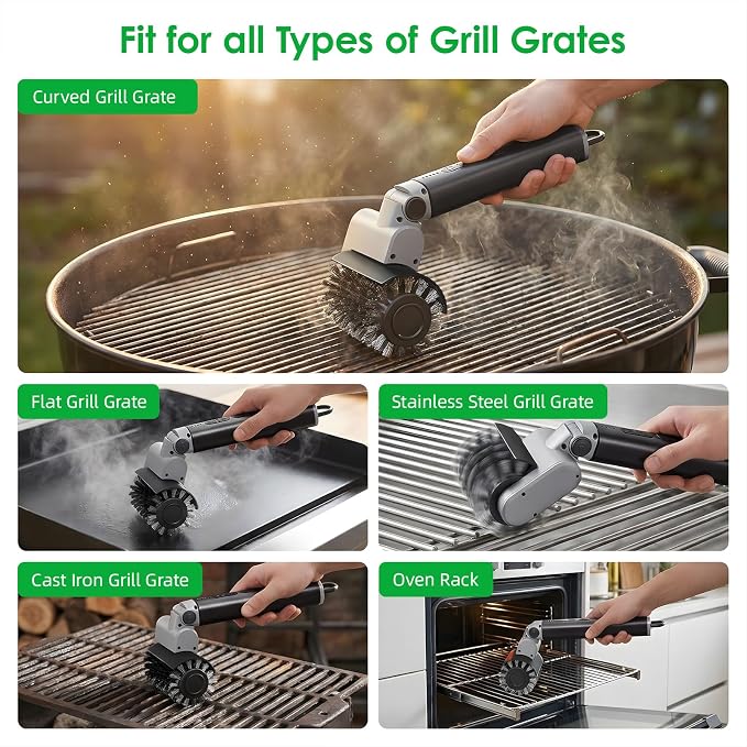 Electric Grill Brush for Outdoor Grill: 3-Speed Power Control BBQ Grill Brush - Image 8